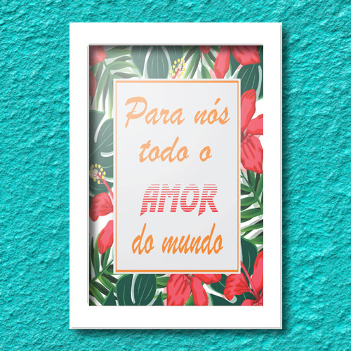 Quadrinho Decorativo - Para Nós